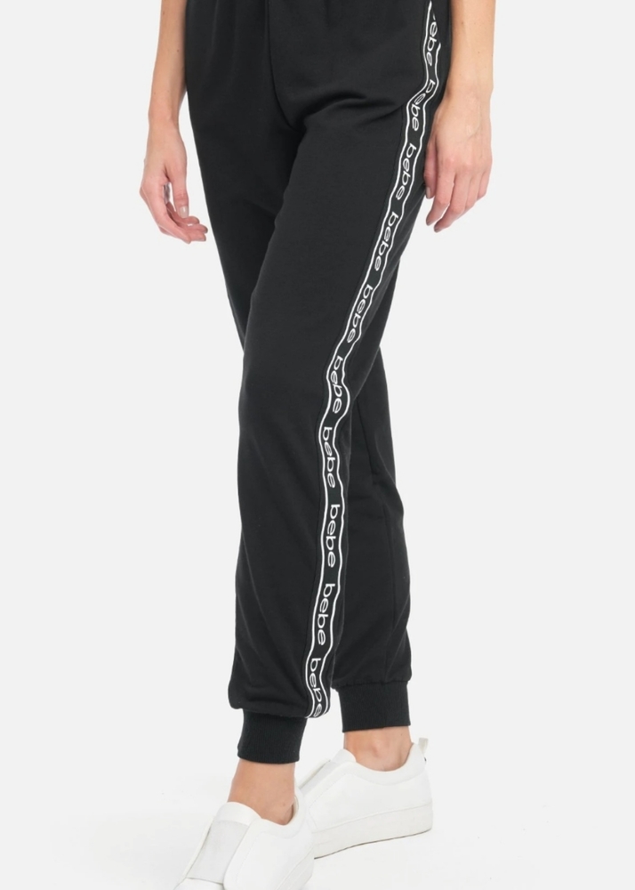 BEBE LOGO SIDE TAPING JOGGERS